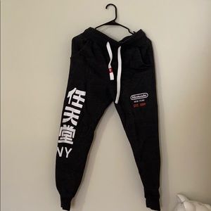 Nintendo New York Black Japanese Sweatpants